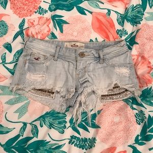 Distressed hollister Short Shorts